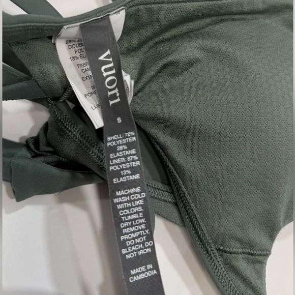 Vuori Forest Green Sports Bra - Picture 3 of 4